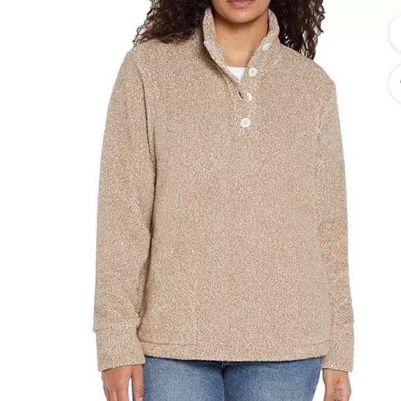 NWT Eddie Bauer Button Pullover - XS - Picture 1 of 8